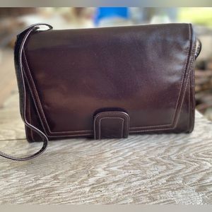 Susan Gail Leather Shoulder/Clutch Bag